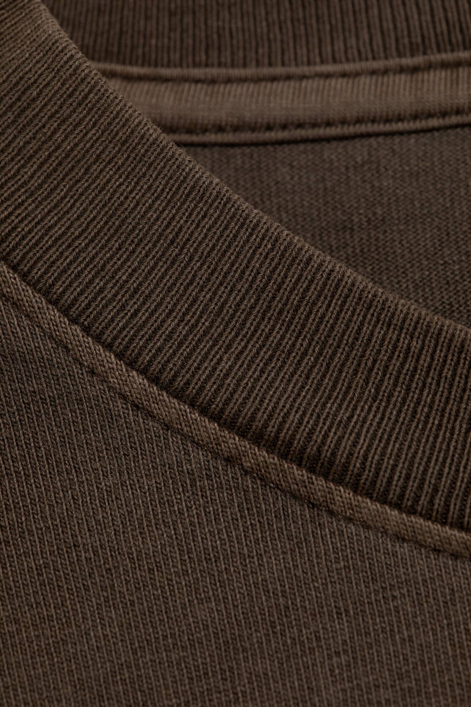 Relaxed Long-Sleeved T-shirt - Dark Brown/Black/Dark Grey - 5