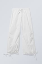 White - Luisa Parachute Trousers - 0