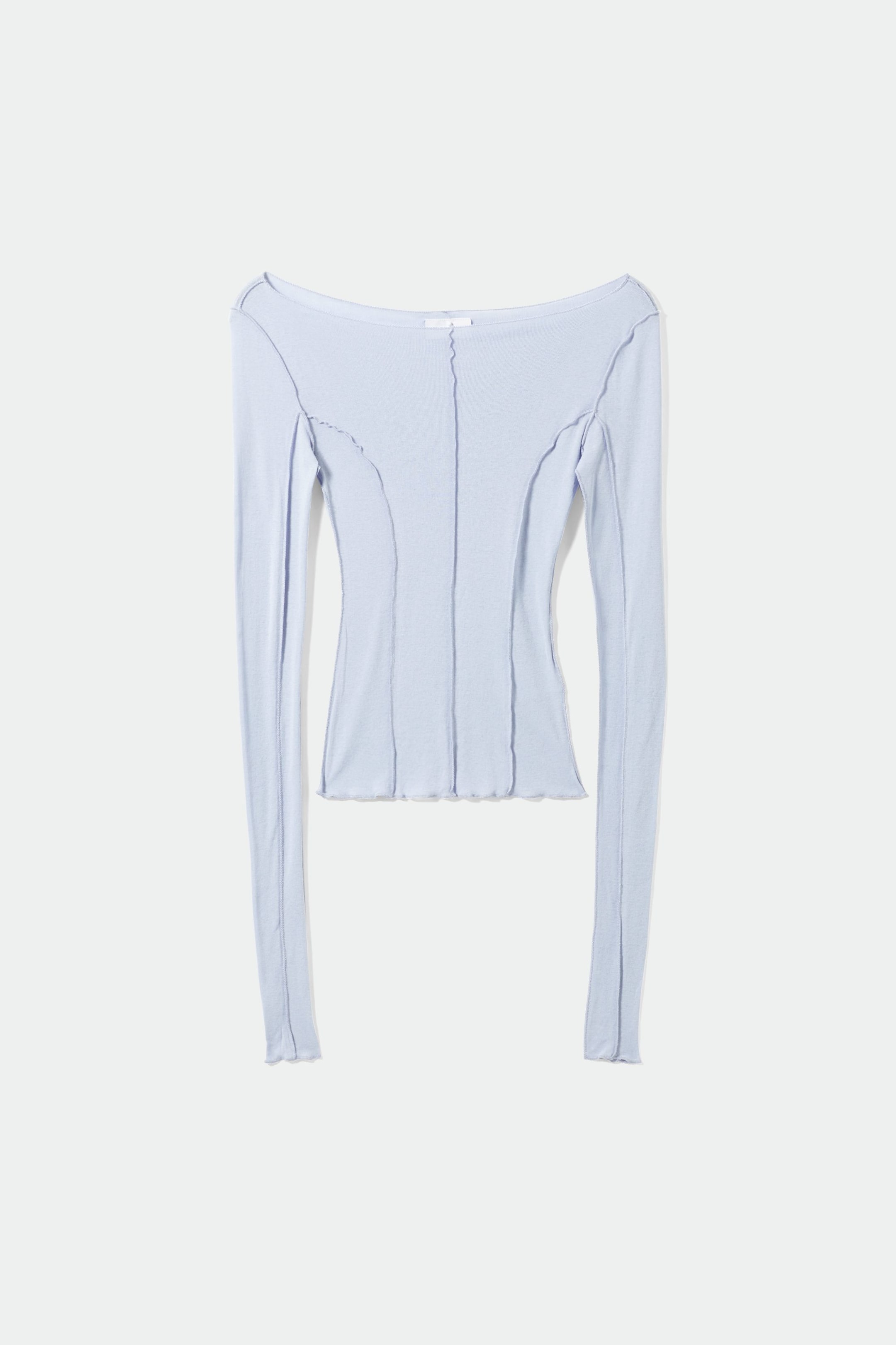 Dusty lt blue - Turn Seam Long Sleeve - 0