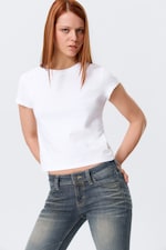 White - Regular Fit Mini T-shirt - 2