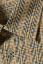 Beige kariert - Kurzärmeliges Hemd mit Boxy-Passform - 5