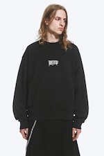 Off-black - Yungblud Printed Oversized Sweatshirt - 2
