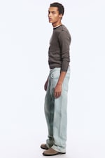 Ghost Blue - Light Blue - Mercury Mid Rise Relaxed Bootcut Jeans - 6