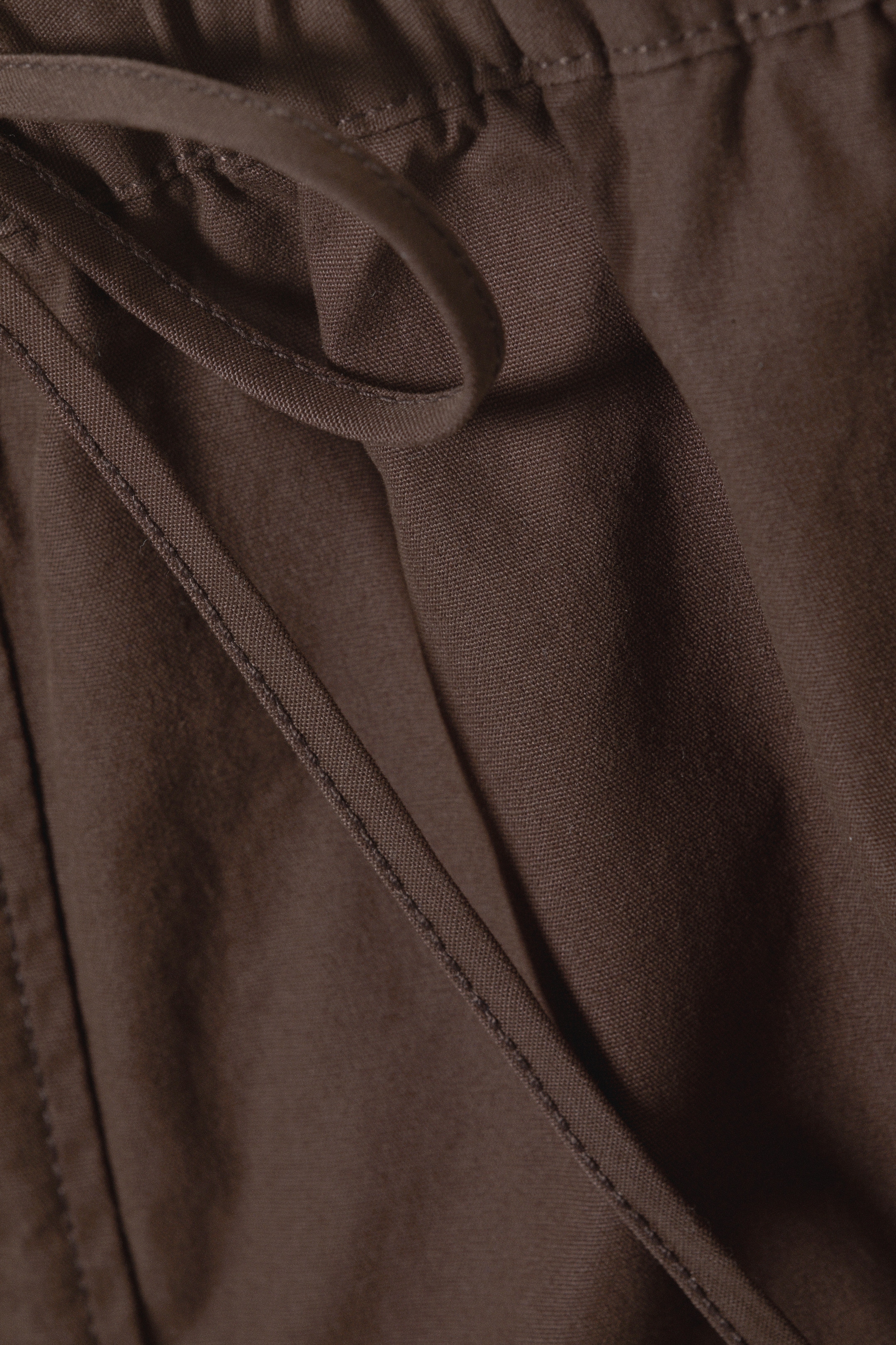 Agrandir l'image: Jupe longue en toile de coton - Marron foncé - FEMME | H&M FR 6