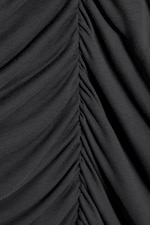 Gris foncé - Jupe asymétrique froncée taille basse - 5