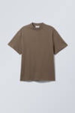 Dunkelbraun - Großartiges Heavyweight-T-Shirt - 0