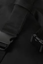 Black - Large Nylon Crossbody Backpack - 3