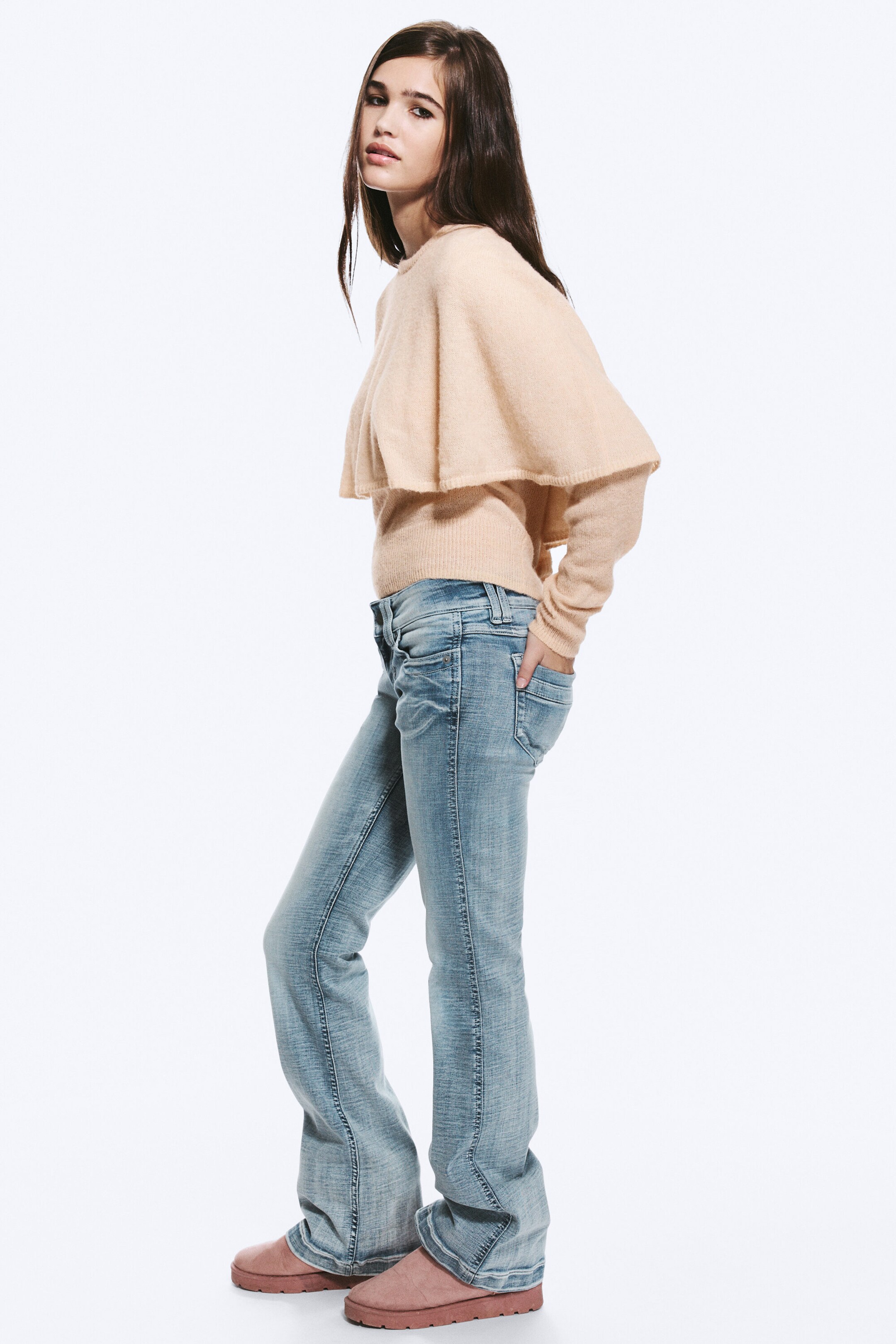 Ice Blue - Hellblau - Low Waist Slim Flared Jeans - 3