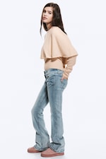 Ice Blue - Hellblau - Low Waist Slim Flared Jeans - 3