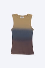 Bruin/blauw/paars ombre - Gewassen tanktop - 4