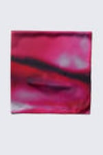 Blurry Red - Shiny Square Scarf - 3