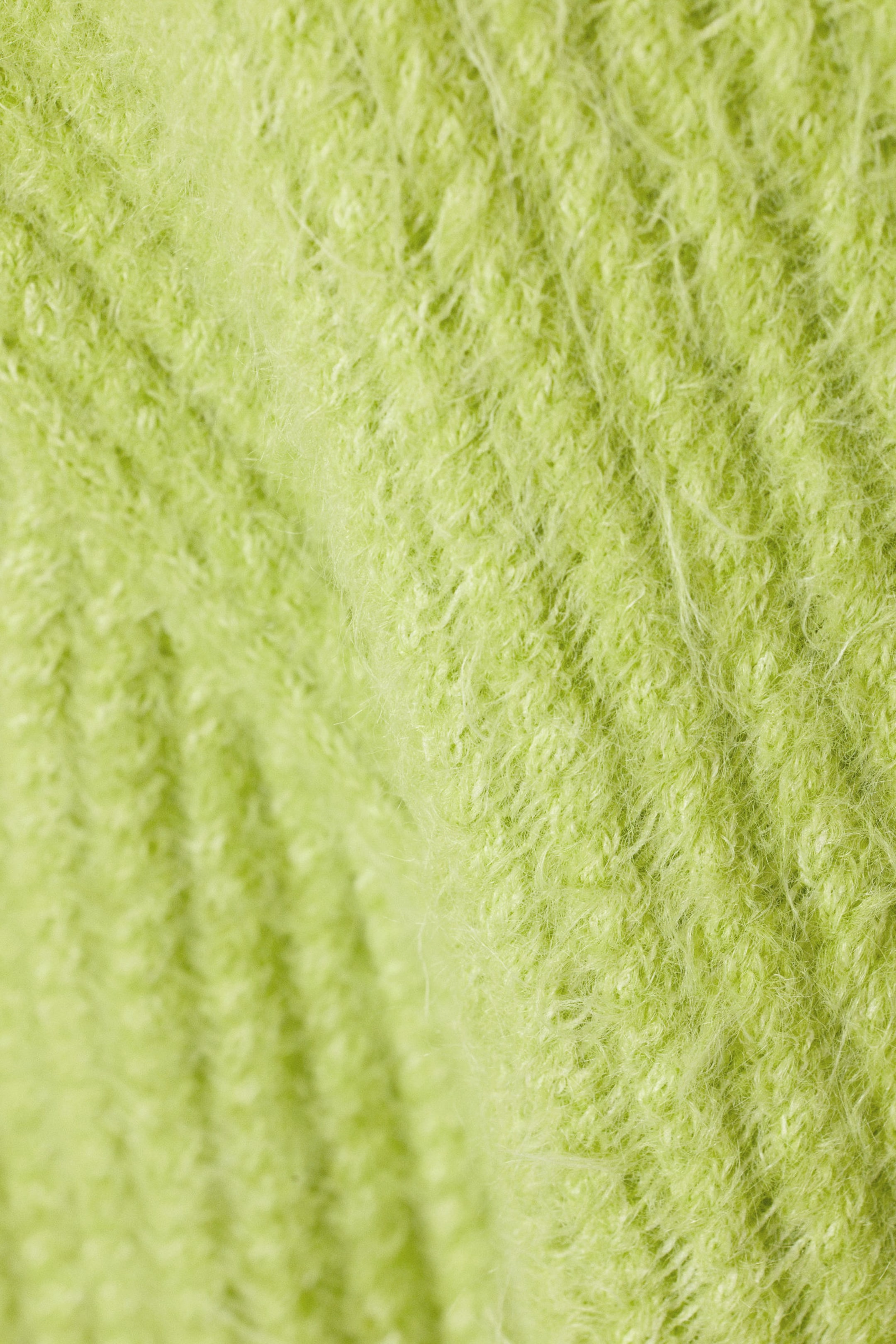 Hellgelb - Pullover Tone mit offener Struktur - 1