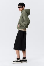 Black - Loose Fit Chino Shorts - 2