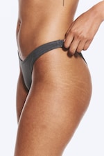 Dark Grey - Brazilian Mini Bikini Bottom - 1