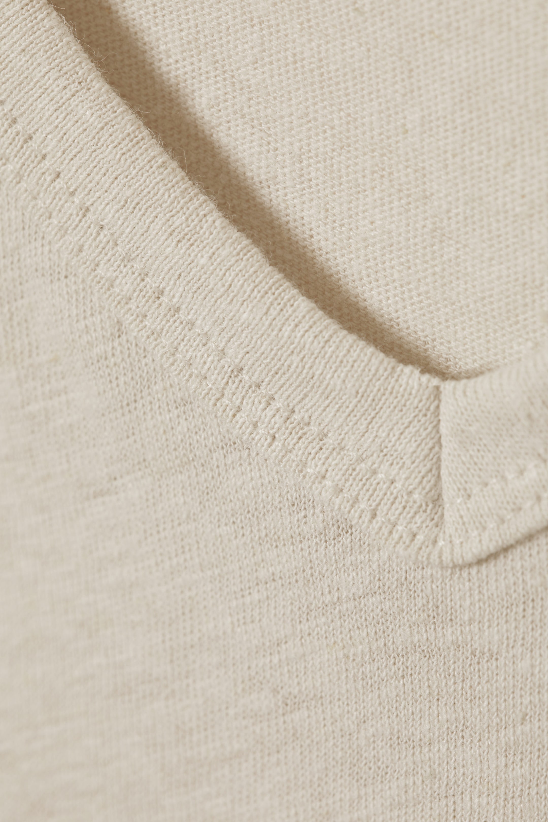 Beige - Tanktop aus Leinen mit V-Ausschnitt Tua - 1