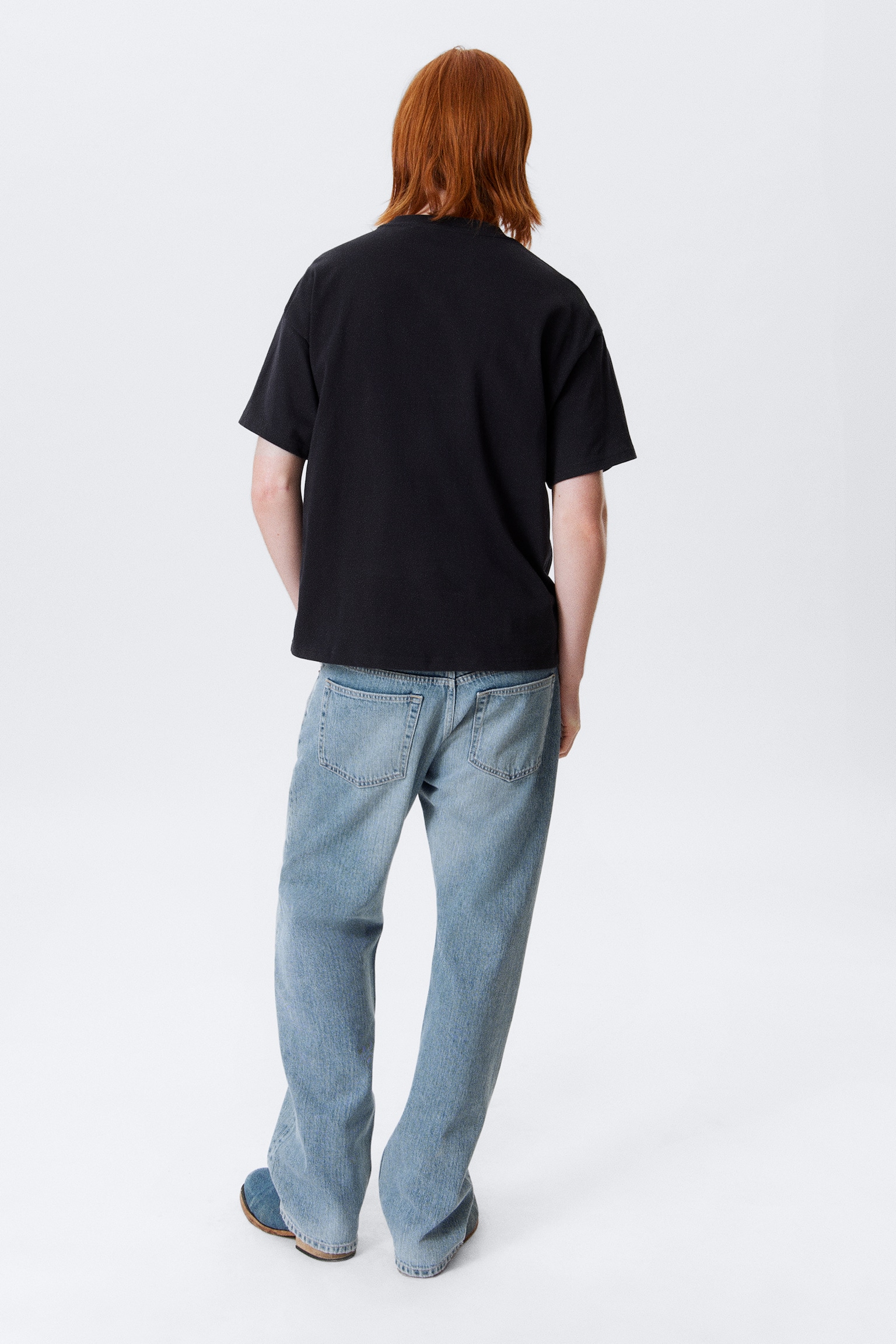 Great Boxy Heavyweight T-Shirt - Dark Navy Blue/Tmavě modrá/Black/White/Light Grey/Tmavě šedá/Khaki Green/Dark Green/Světle zaprášená modrá/Světle šedý melír - 4