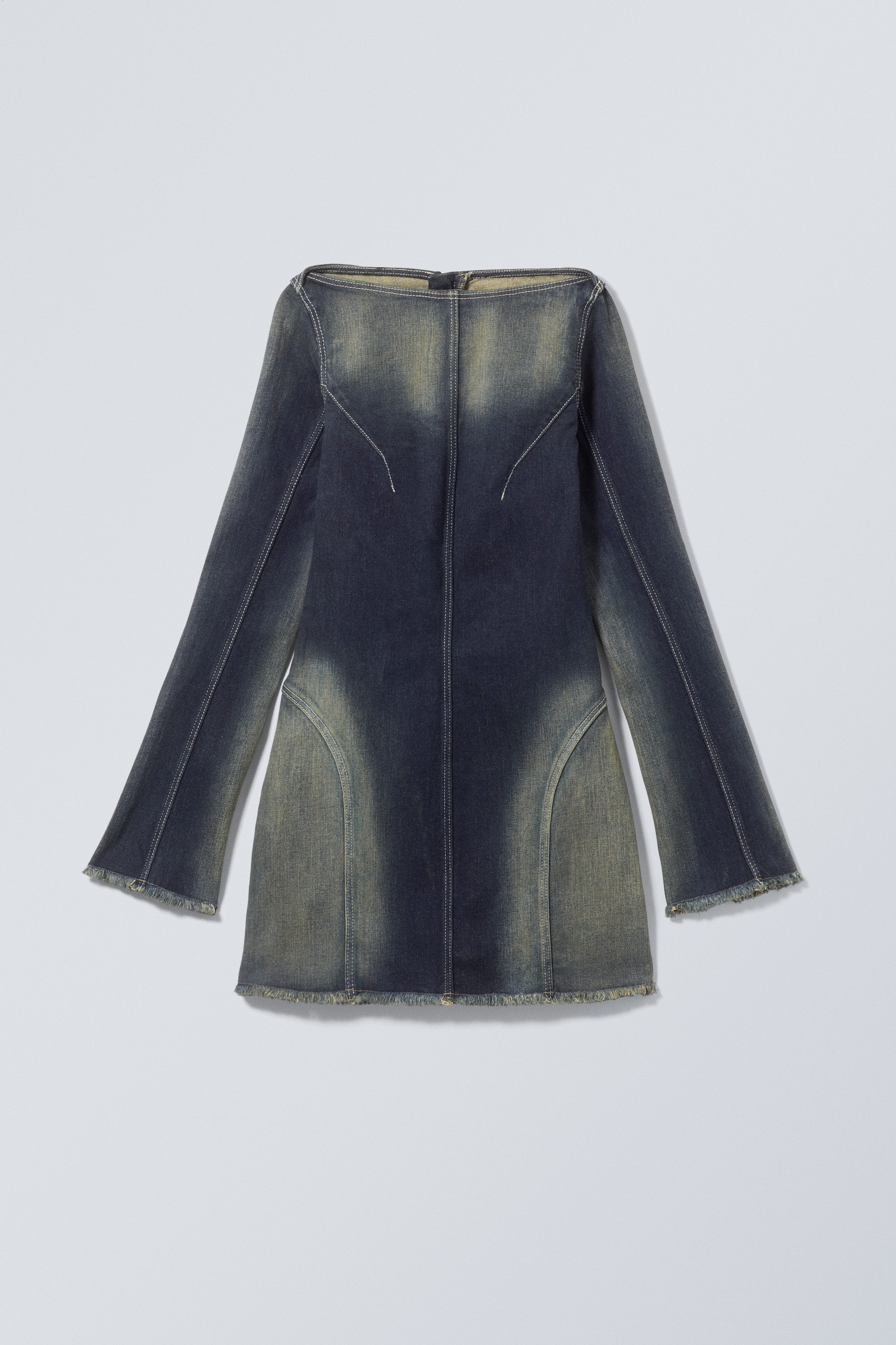 Mole Blue - Vincent Long Sleeve Denim Dress - 0