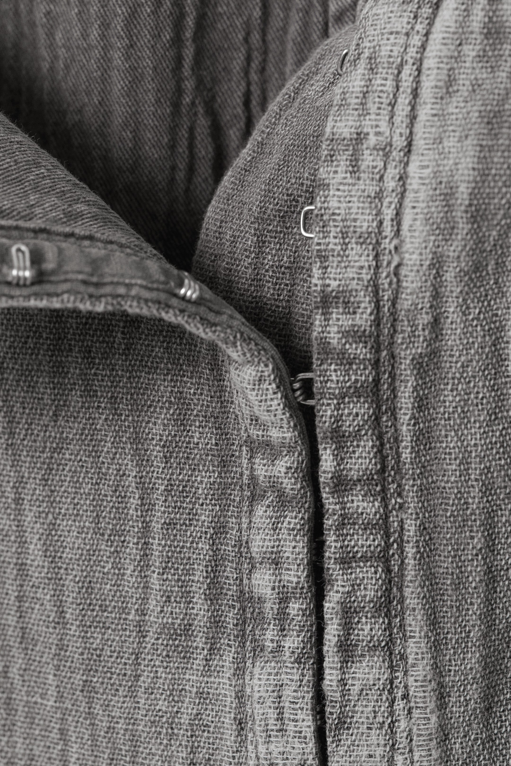 Washed Grey - Slim Midi-length Pencil Skirt - 2