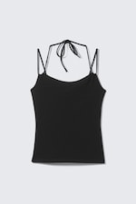 Noir - Top dos nu Slim Fit - 0