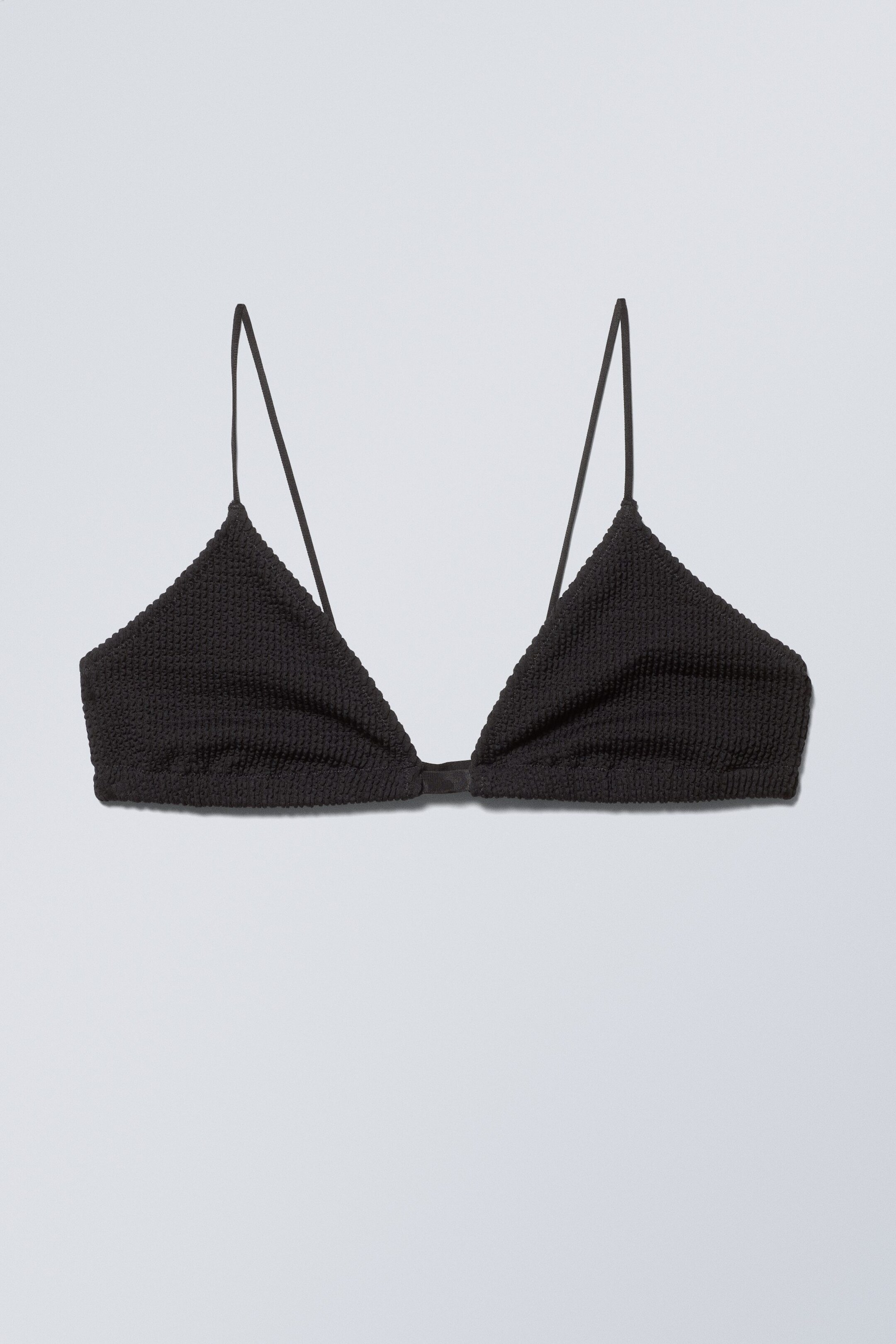 Black - Triangle Bikini Top - 0