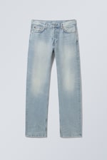 Aeon Blue - Light Blue - Space Mid Rise Relaxed Straight Leg Jeans - 0