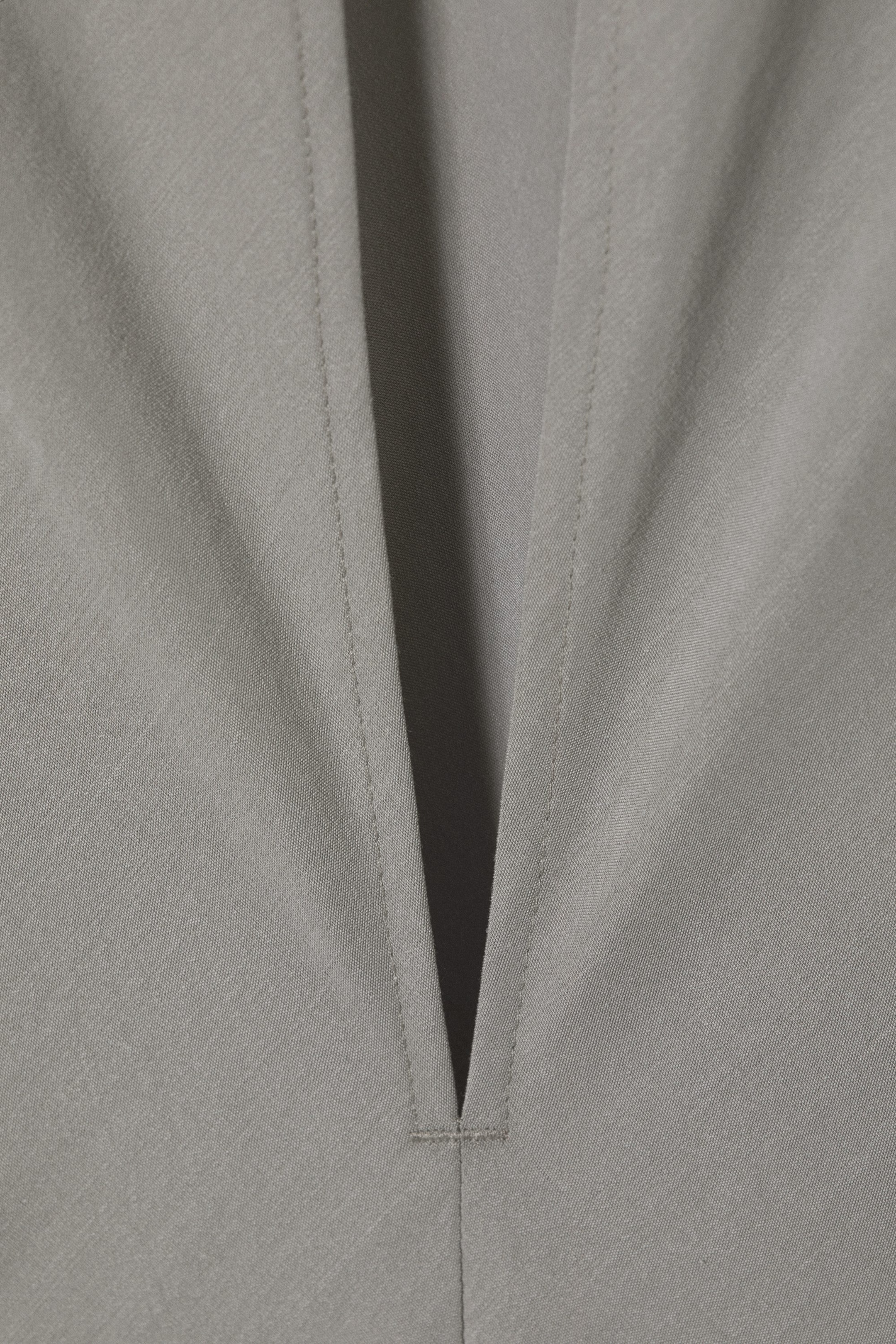 Grau - Langes ärmelloses Kleid Hanna - 2