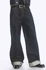 Blue Rinse – mørkeblå - SOLAR BRETTBAR JEANS MED REGULAR/LOOSE/WIDE PASSFORM, UNISEX - 1