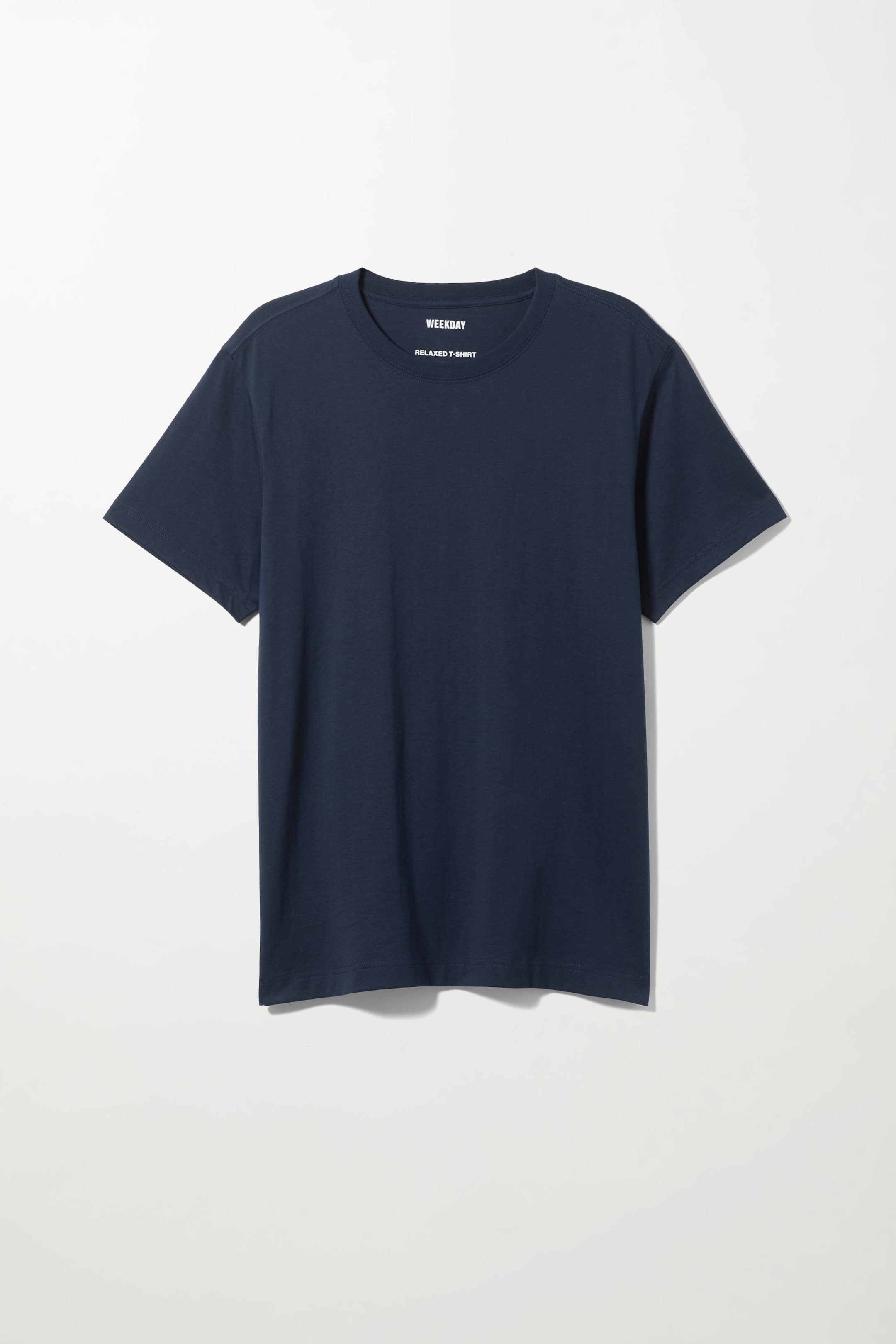 Dark Navy - Mittelschweres lockeres T-Shirt - 0