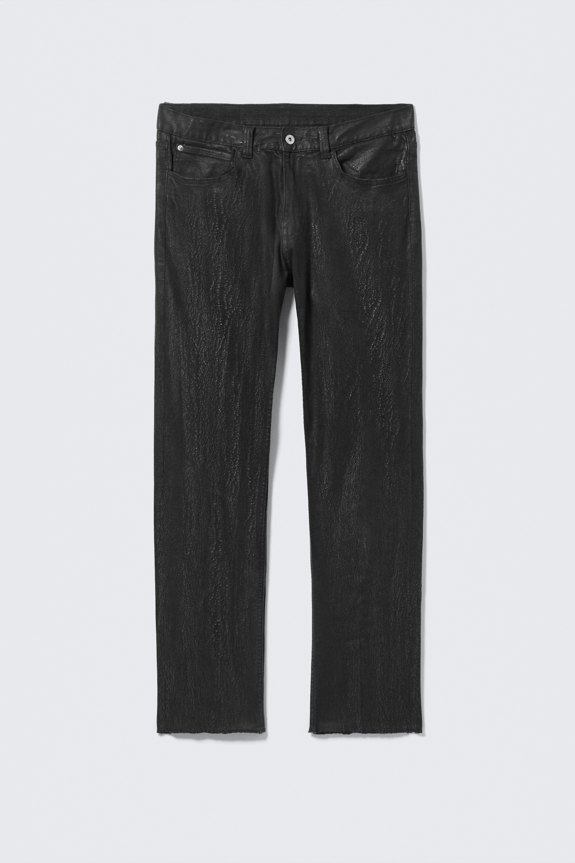 Sleeze Skinny Cracked Jeans - Nero/Bianco