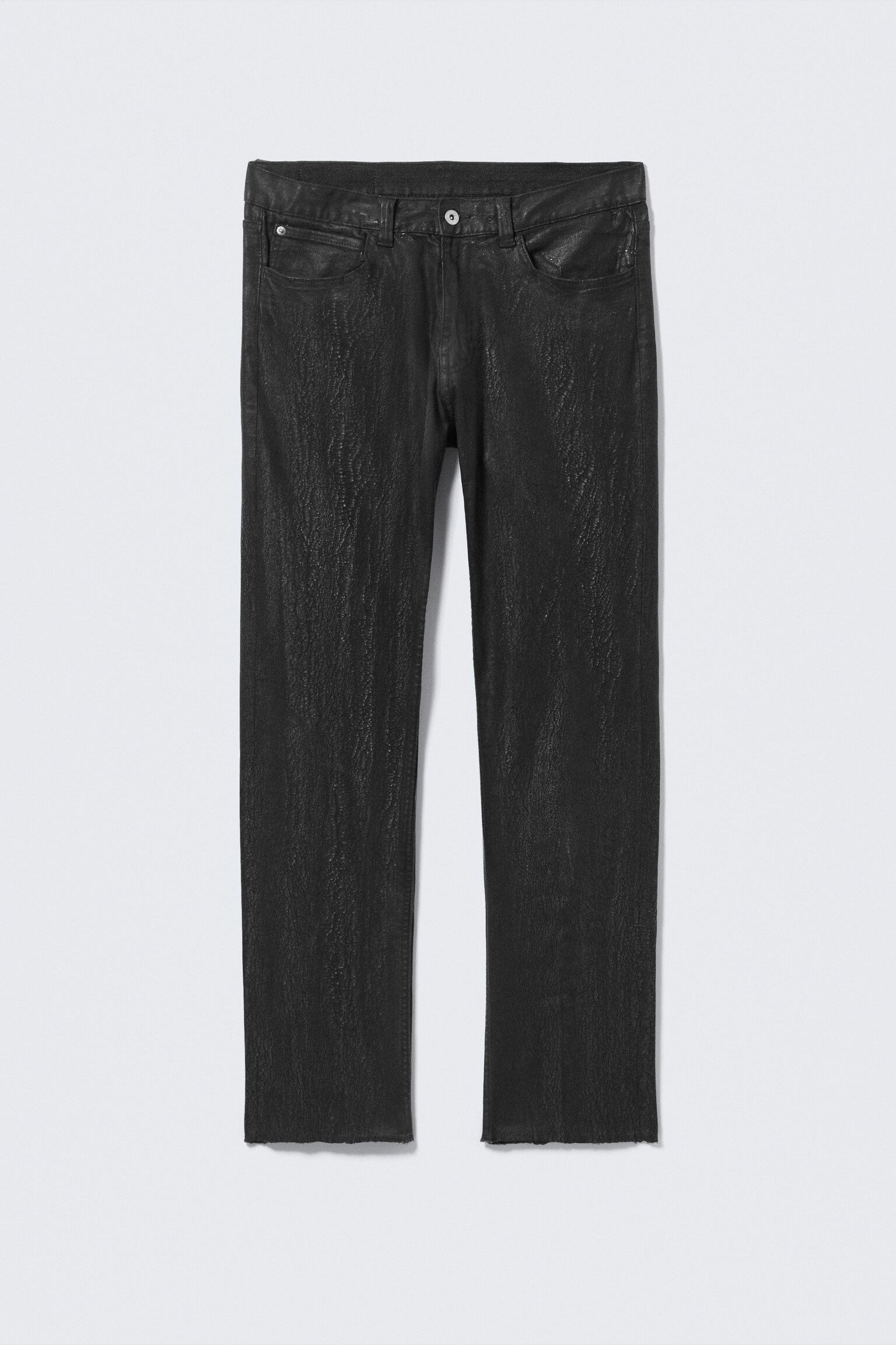 Jeans Sleeze Skinny Cracked - Negro/Blanco