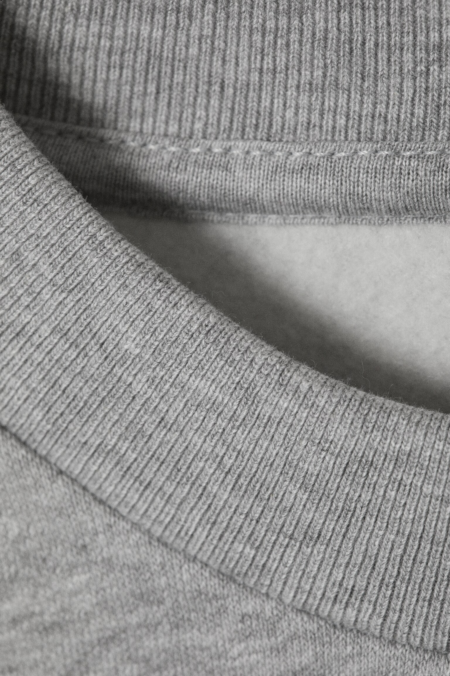 Bluza Loose Fit - Grey Melange/Ciemnobrązowy/Czarny - 3