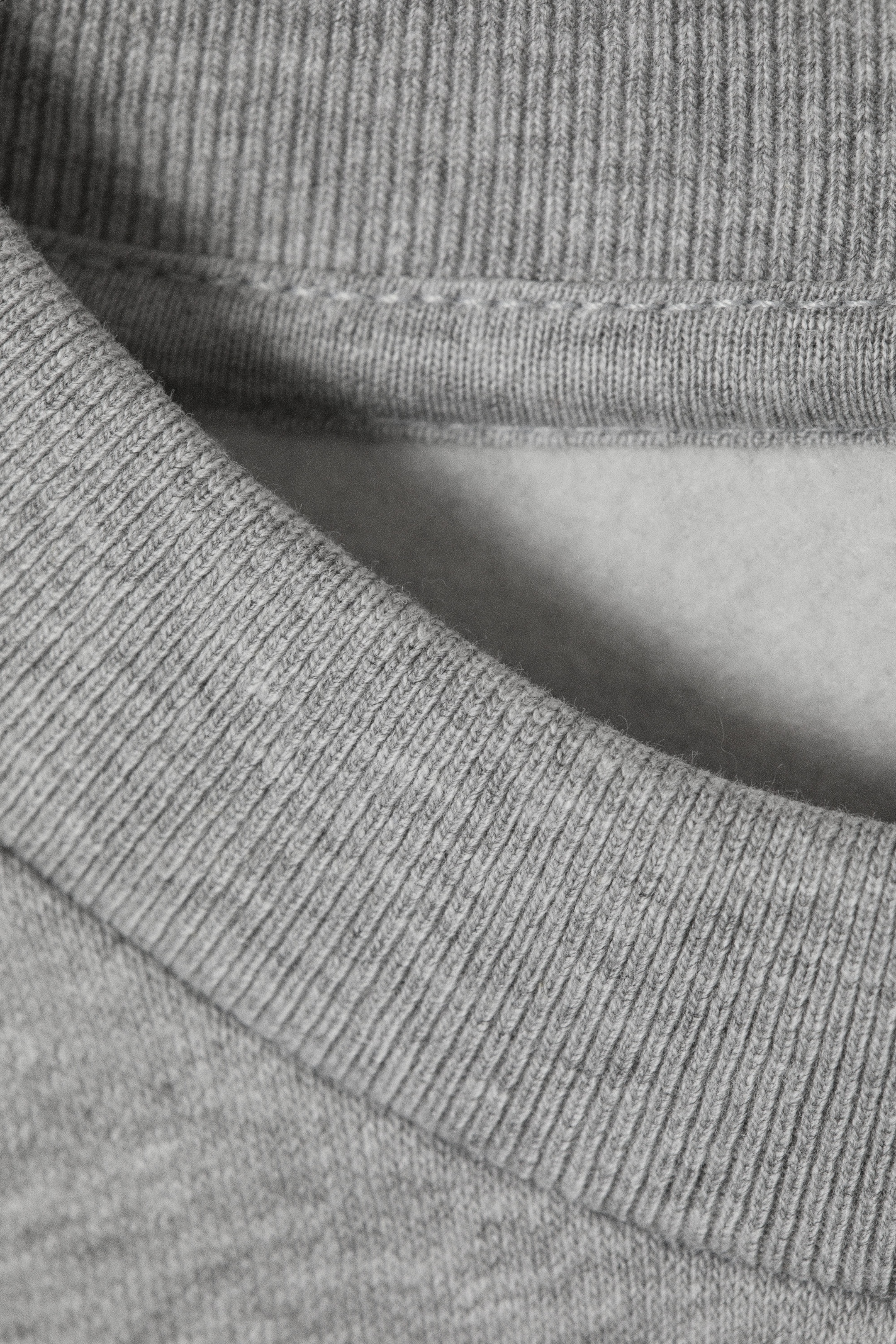 Grau meliert - Sweatshirt mit lockerer Passform - 4