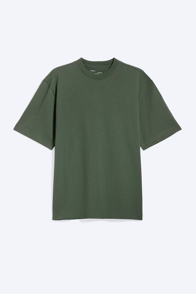 RELAXED FIT T-SHIRT - Dark Green/Black/White/Dusty Grey/Light Dusty Khaki Green - 1