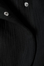 Black - Sleeveless Asymmetric Peplum Top - 1