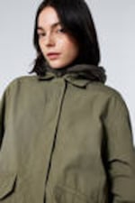 Dark Khaki Green - Washed Ripstop Jacket - 2