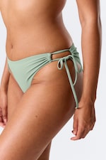 Vert clair poudré - Bas de maillot avec liens à nouer - 1