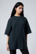 Navy Blue - Oversized T-shirt - 0