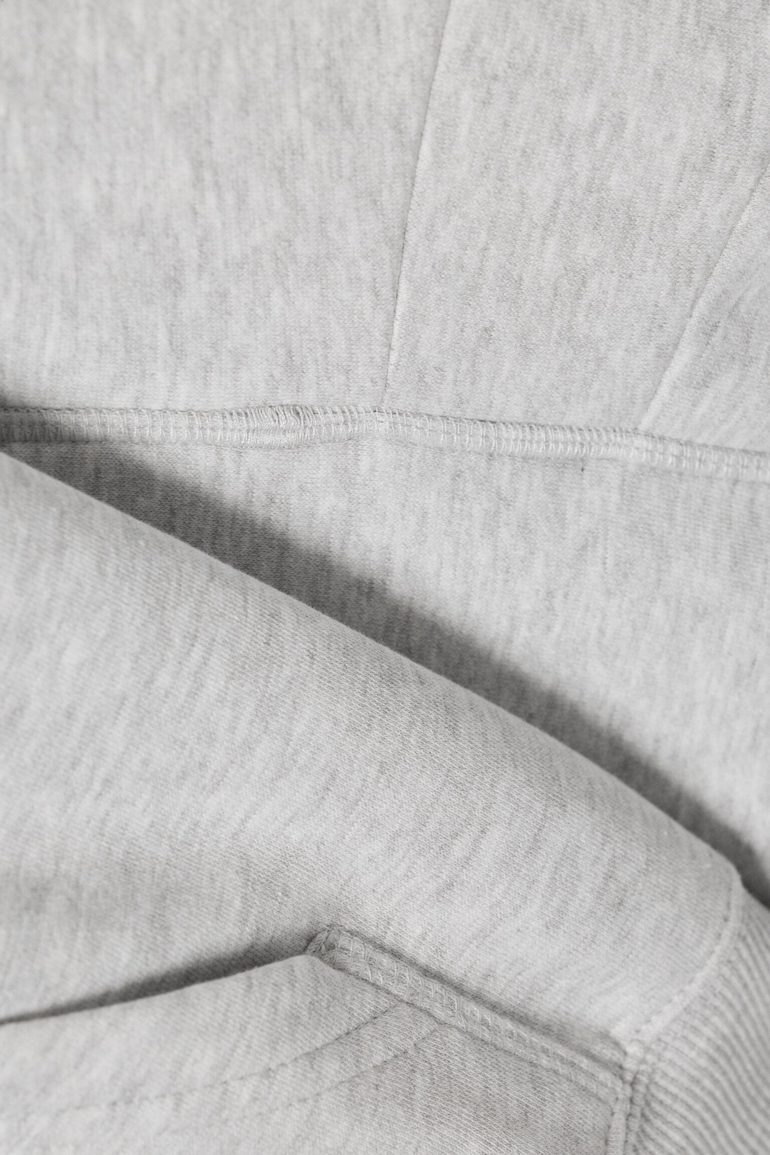 Pudełkowa bluza z kapturem - Grey Melange/Sprany Ciemny Granatowy - 6