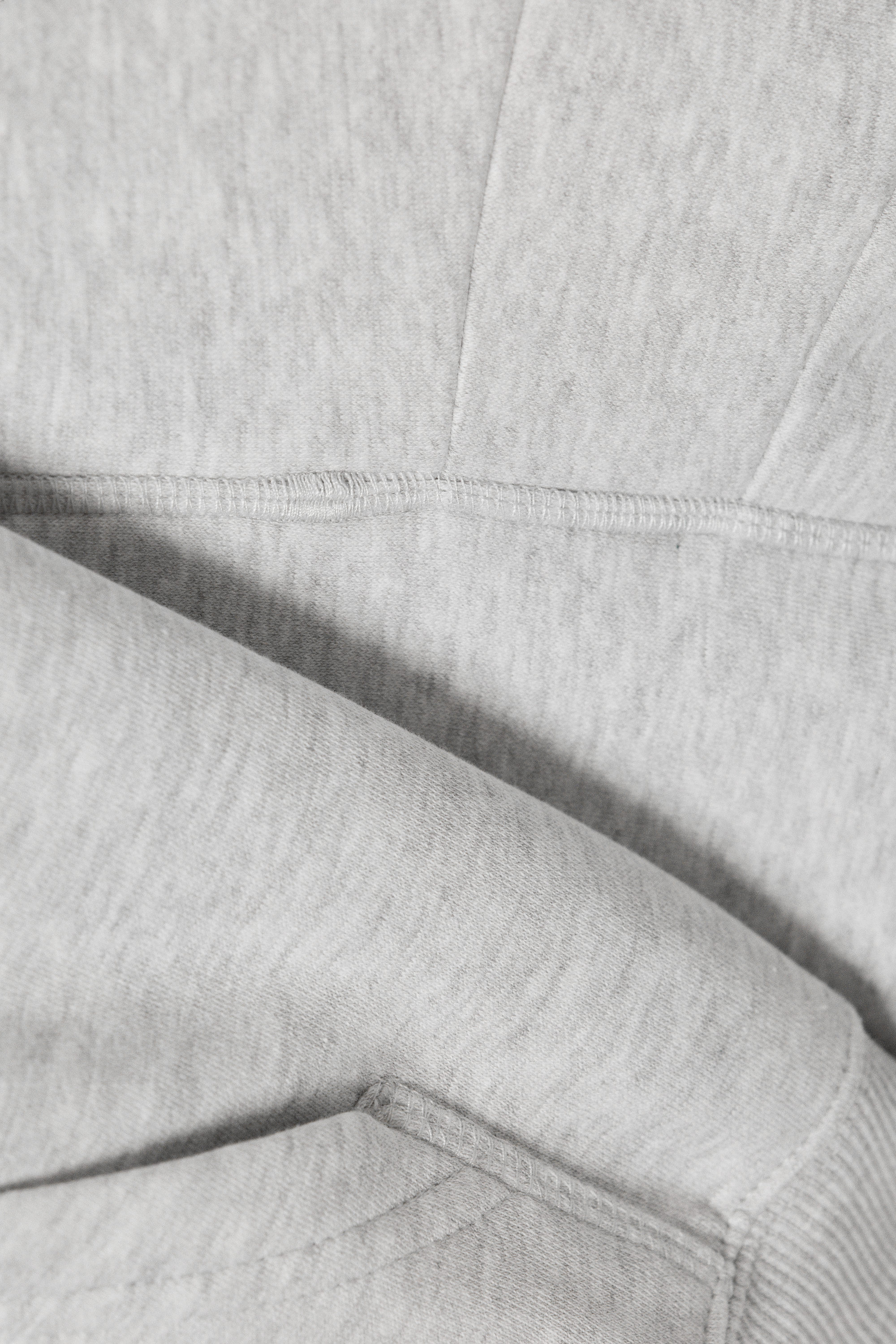 Grey Melange - Raglan-Sleeved Boxy Hoodie - 5