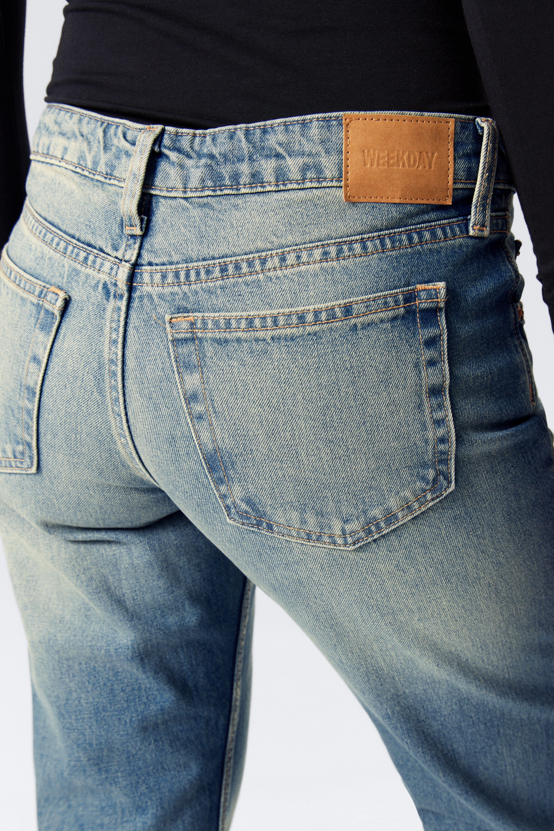 Agrandir l'image: Jean droit standard taille basse Arrow - Jackpot Blue – Bleu moyen - FEMME | H&M FR 5