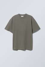 Tiefdunkles Grau - Großartiges Heavyweight-T-Shirt - 0