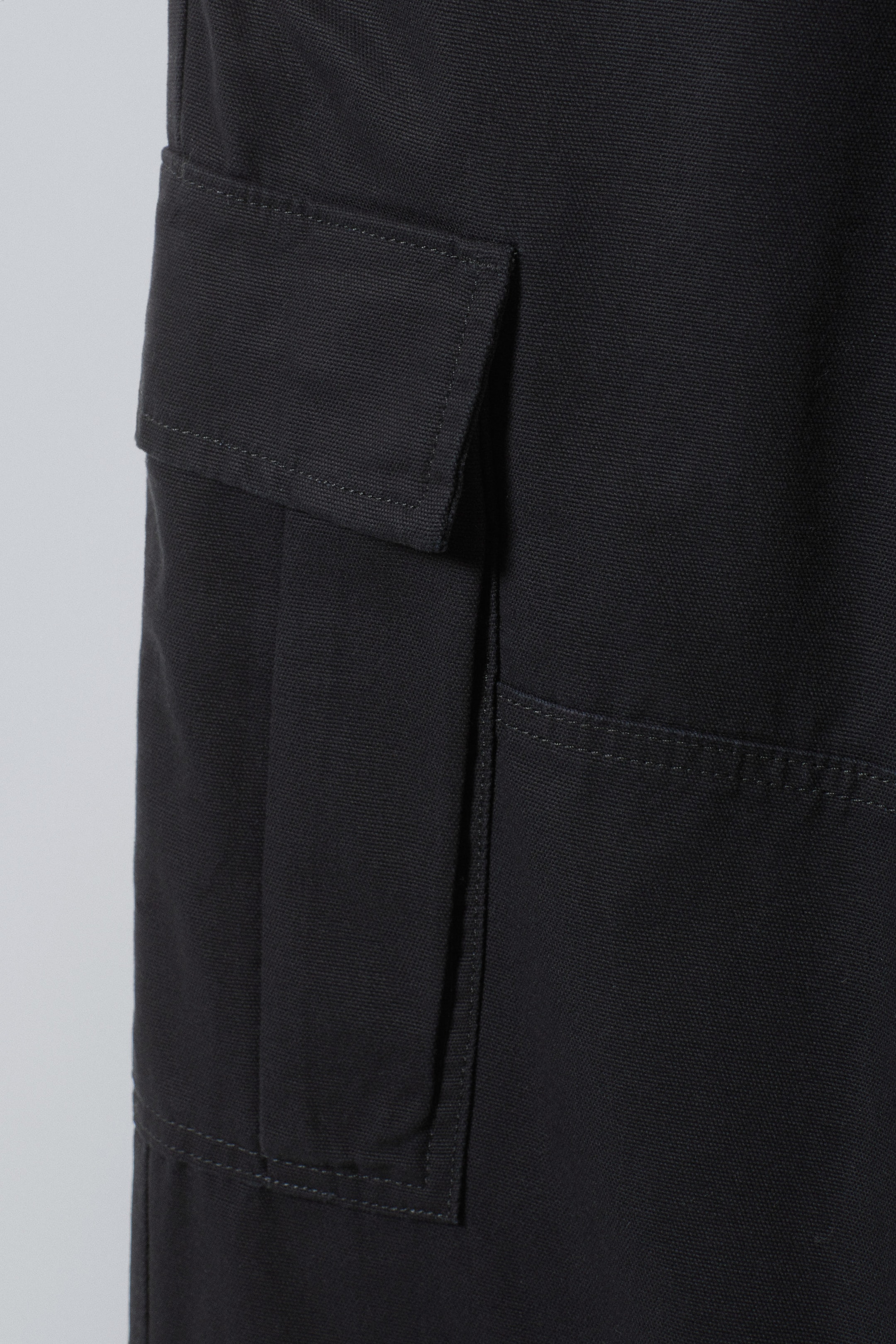 Black - Joel Relaxed Cargo Trousers - 1
