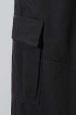 Black - Joel Relaxed Cargo Trousers - 1