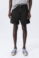 Tuned Black - Schwarz - Eris Short Loose Fit Denim Shorts - 1