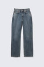 Second Blue - Medium Blue - Resolute Curve High Waisted Regular Straight Jeans - 5
