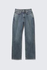 Second Blue - Medium Blue - Resolute Curve High Waisted Regular Straight Jeans - 5