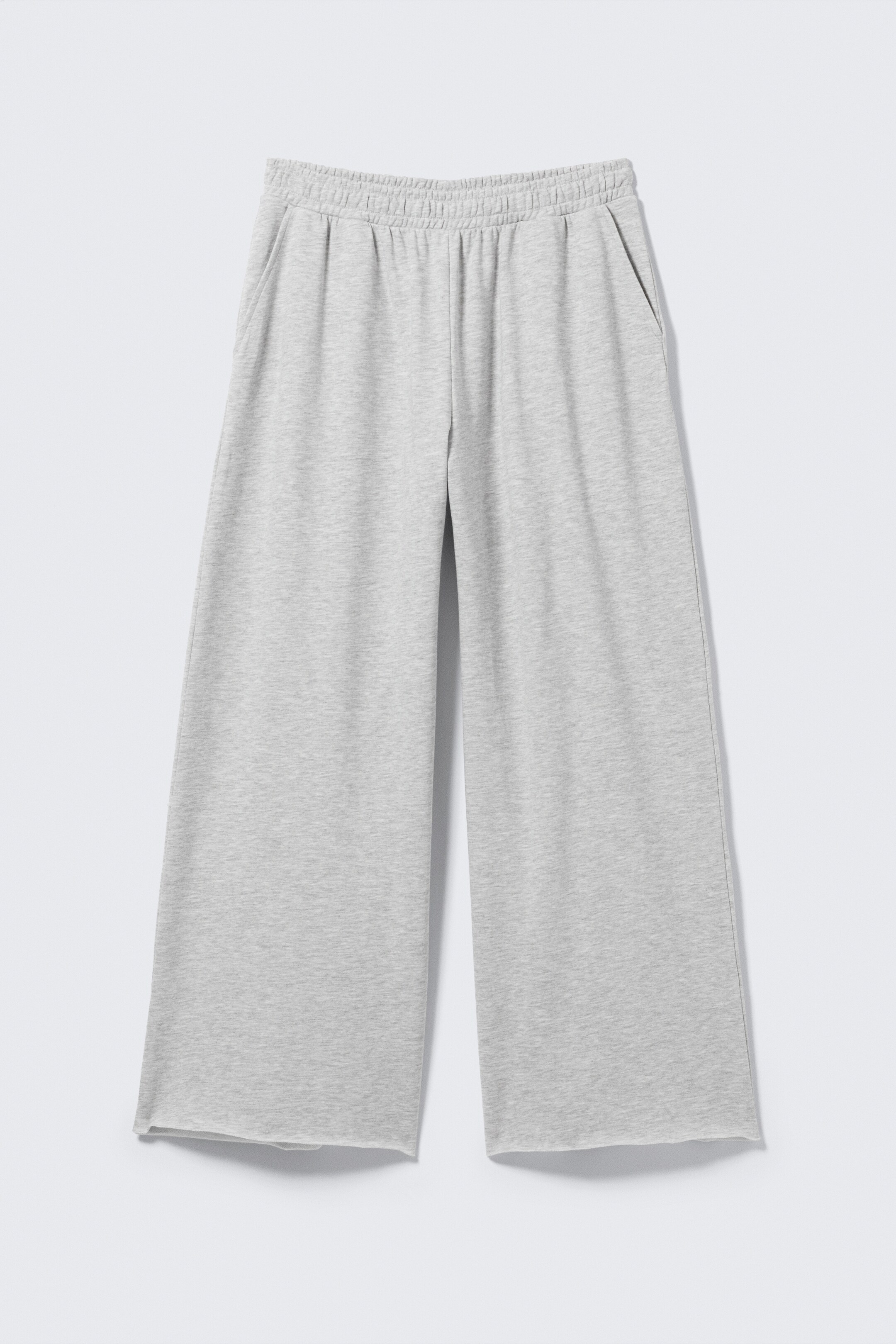 Visa större bild: Oversized vida terry-sweatpants - Gråmelerad - DAM | H&M SE 5