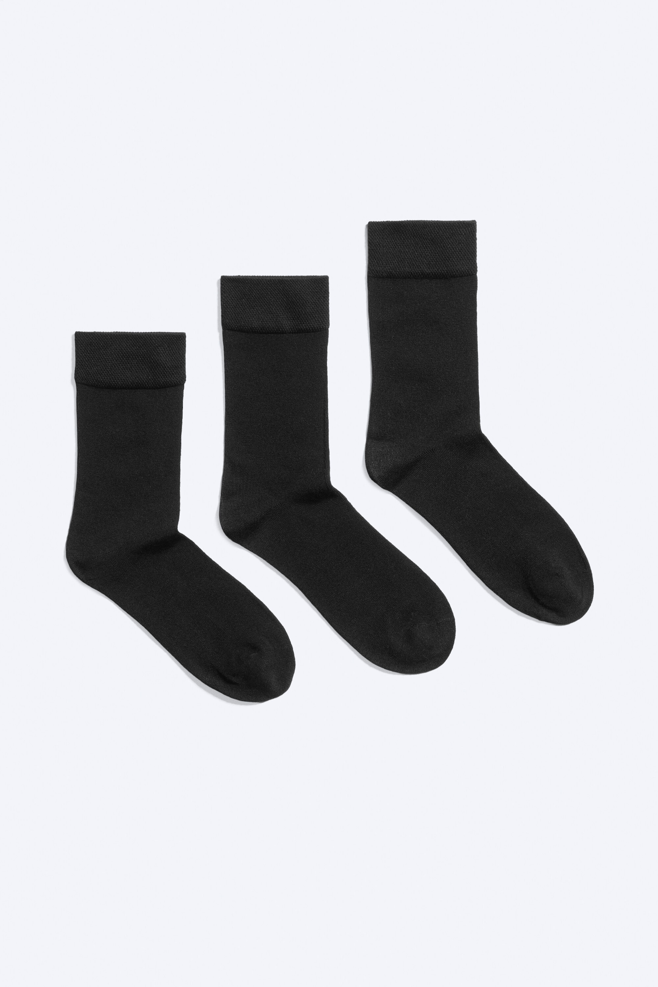 Black - 3-Pack Viscose-Blend Socks