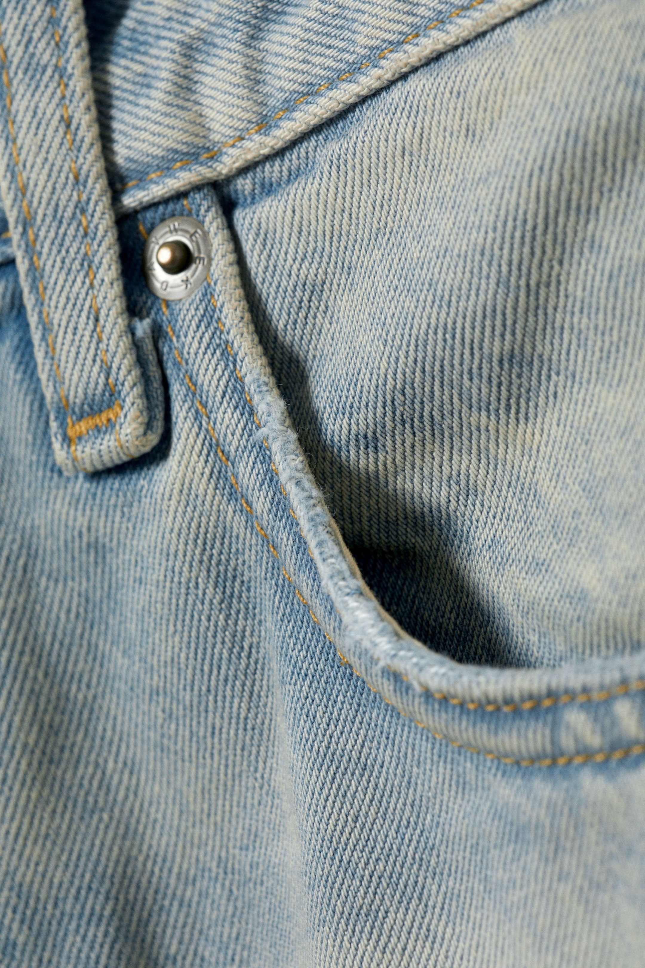 Port Blue - Lichtblauw - Panelled Loose Fit Baggy Leg Unisex Jeans - 2