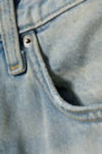 Port Blue - Light Blue - Panelled Loose Fit Baggy Leg Unisex Jeans - 10